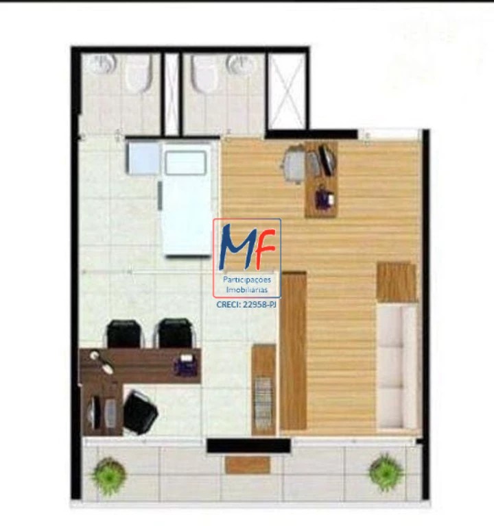 Loja-Salão, 40 m² - Foto 2